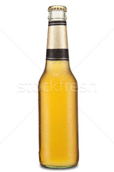 Piwa odizolowany butelki biały świetle szkła Zdjęcia stock © antonprado