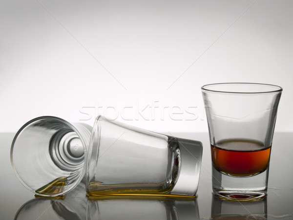Trzy whisky biały szary piętrze bar Zdjęcia stock © antonprado