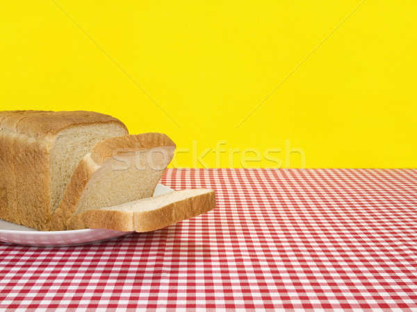 świeże chleba bochenek serwowane tabeli Zdjęcia stock © antonprado