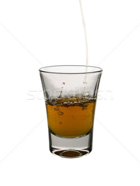 Shot whisky biały bar pić Zdjęcia stock © antonprado