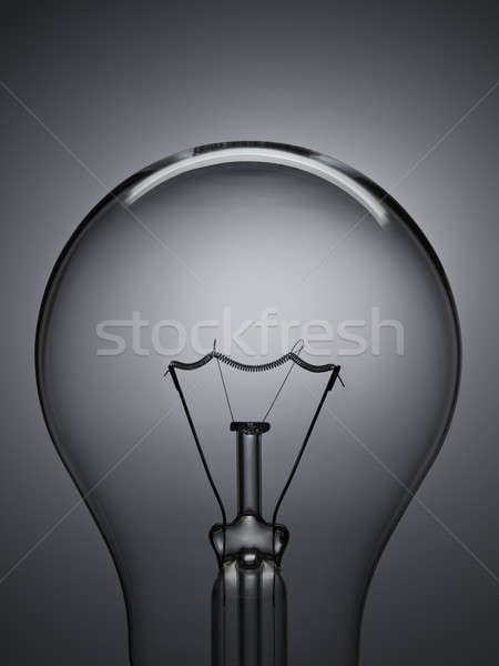 Stockfoto: Lamp · licht · grijs · transparant · gloeilamp