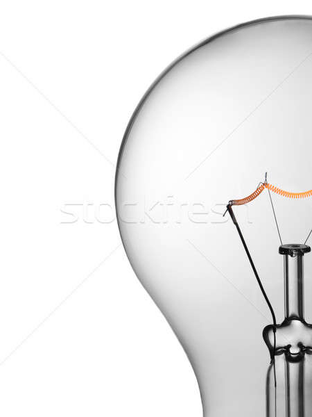 Stock photo: Light bulb over white