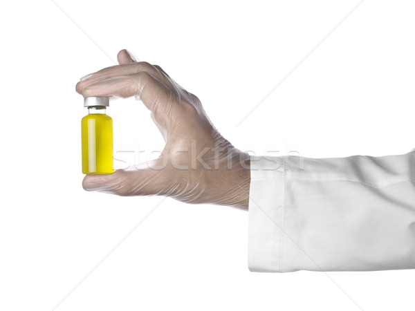 żółty fiolka strony lekarza pełny płynnych Zdjęcia stock © antonprado