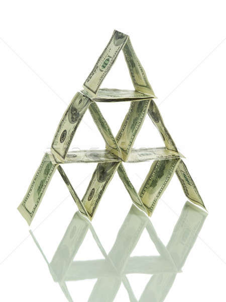 Dolar piramidy na zewnątrz jeden sto Zdjęcia stock © antonprado