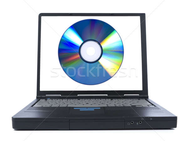Stock foto: Software · Laptop · digitalen · Disc