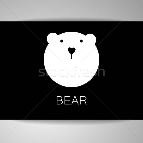 bear animal template Stock photo © antoshkaforever