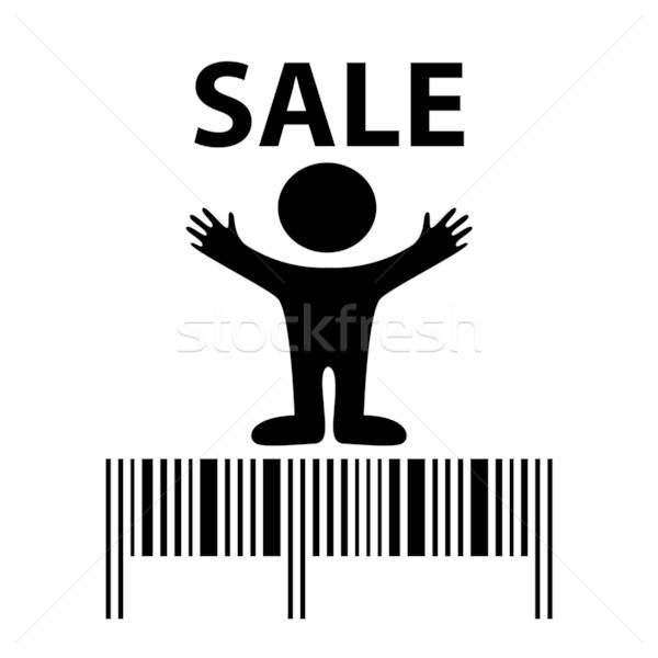 Sprzedaży podpisania sprzedaży kodów kreskowych zakupy kupić Zdjęcia stock © antoshkaforever