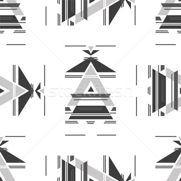 Etnische abstract patroon sjabloon ontwerp Stockfoto © antoshkaforever