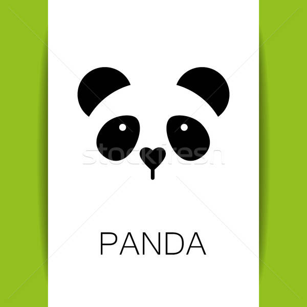 panda bear template Stock photo © antoshkaforever
