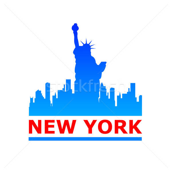 New York New York City skyline silhouette modello design Foto d'archivio © antoshkaforever