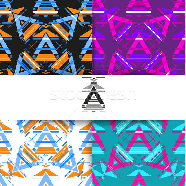 Etnische abstract patroon sjabloon ontwerp Stockfoto © antoshkaforever