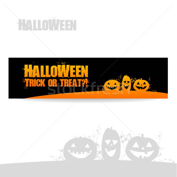 Halloween afiş vektör tasarım şablonu parti mutlu Stok fotoğraf © antoshkaforever