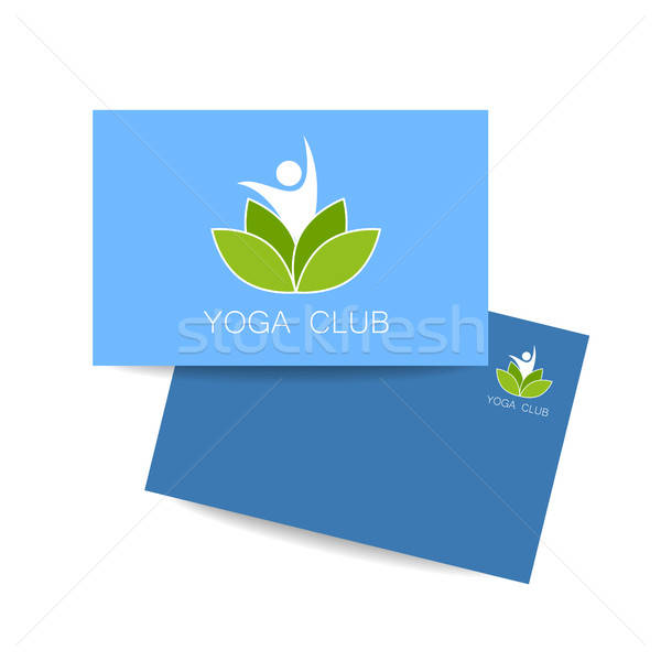 Yoga logo sjabloon vector ontwerpsjabloon studio Stockfoto © antoshkaforever