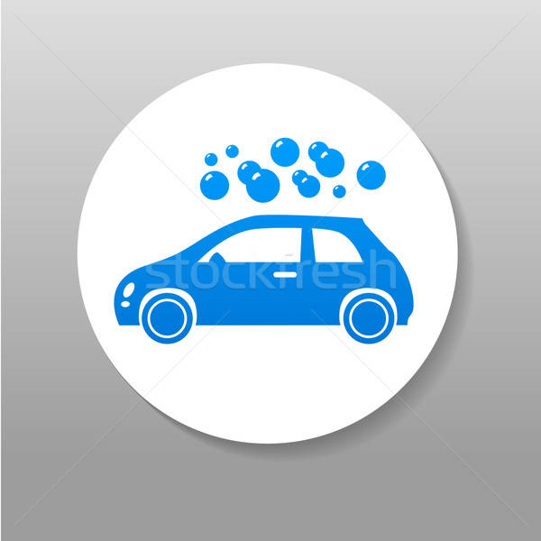 Stock photo: car wash sign logo