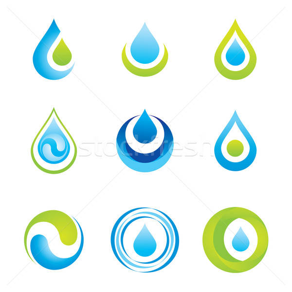 Ingesteld water ecologie computer Blauw leven Stockfoto © antoshkaforever