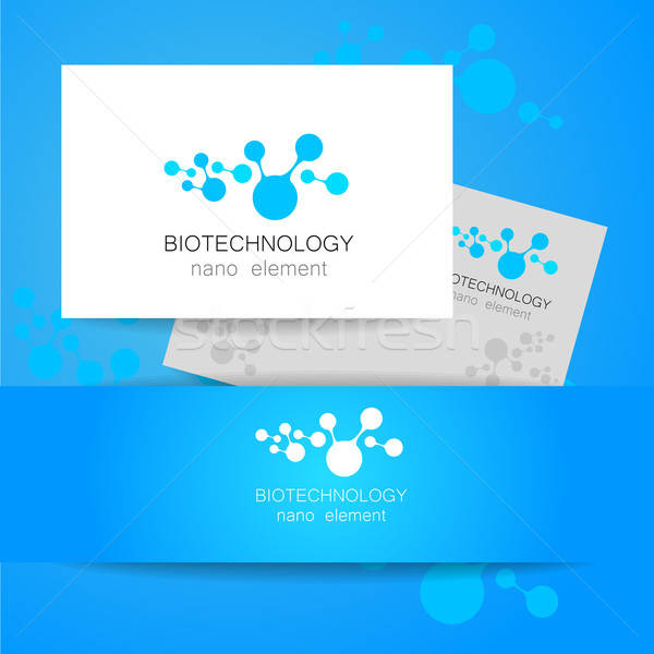 Сток-фото: биотехнология · логотип · вектора · шаблон · аннотация · знак