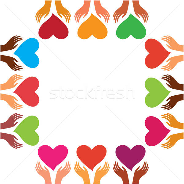 [[stock_photo]]: Modèle · heureux · saint · valentin · mains · personnes