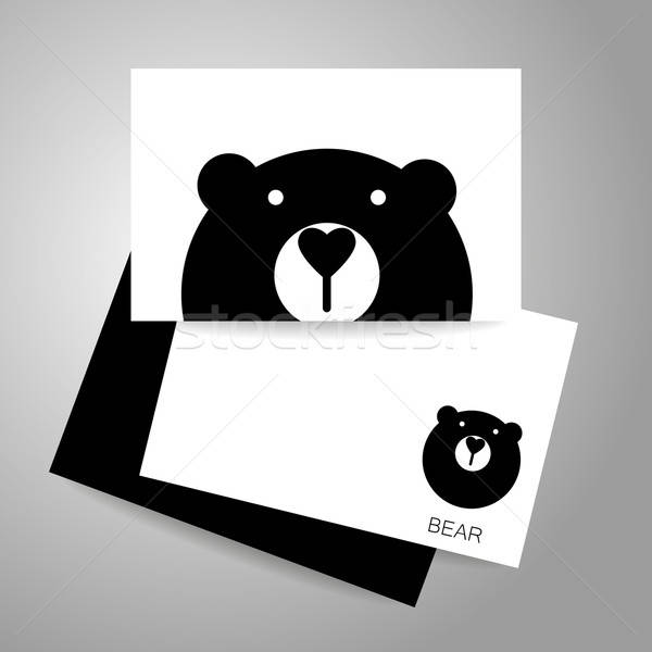 Stock photo: bear animal template