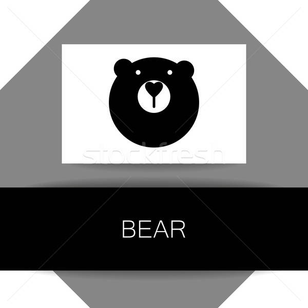 bear animal template Stock photo © antoshkaforever