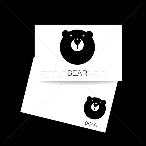 Tenha animal modelo logotipo carteira de identidade mascote Foto stock © antoshkaforever