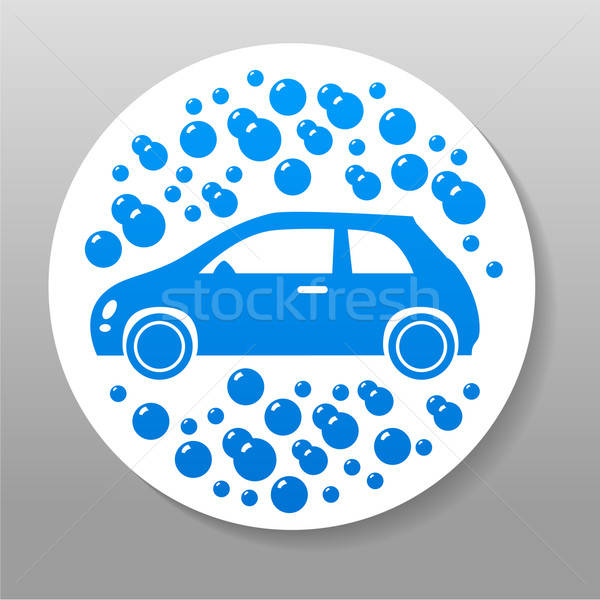 Car wash teken logo vector sjabloon ontwerp Stockfoto © antoshkaforever