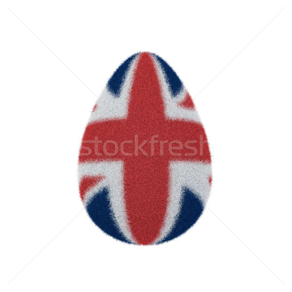 Ei bont easter egg gestileerde groot-brittannië vlag Stockfoto © anyunoff