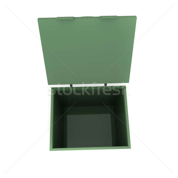 Pojemnik pyłu odizolowany świetle czyste kosza Zdjęcia stock © anyunoff
