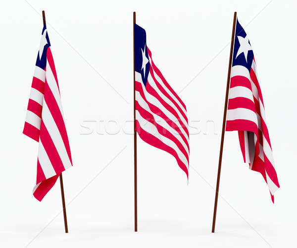Flag of Liberia Stock photo © anyunoff