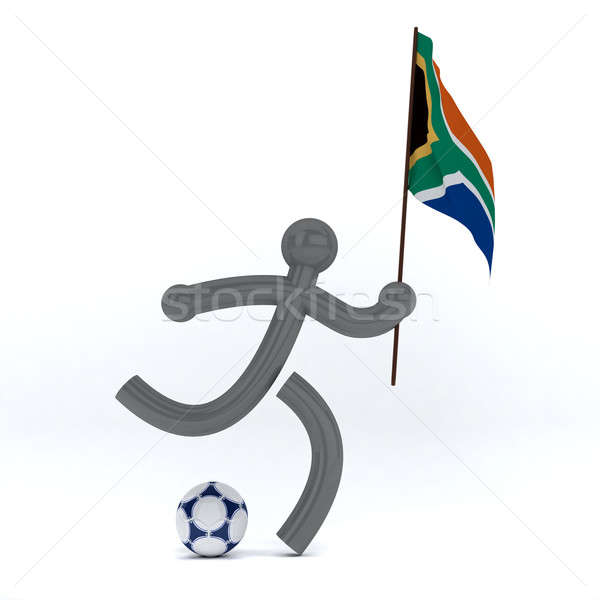 Streszczenie zdjęcie piłka nożna świat kubek Południowej Afryki Zdjęcia stock © anyunoff