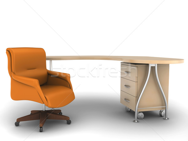 Office chair with worktable Stock photo © anyunoff