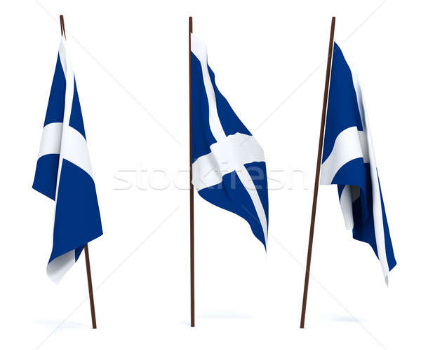 Bandera Escocia blanco cultura objetos banner Foto stock © anyunoff