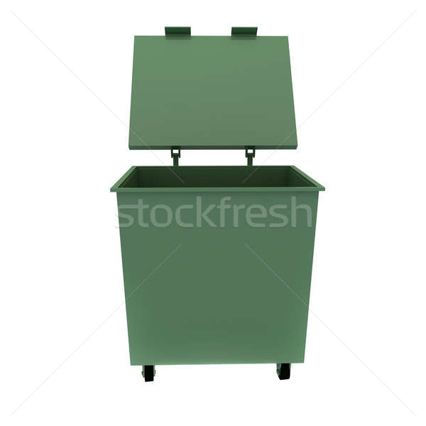 Pojemnik pyłu odizolowany świetle czyste kosza Zdjęcia stock © anyunoff