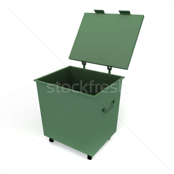 Pojemnik pyłu odizolowany świetle czyste kosza Zdjęcia stock © anyunoff