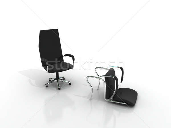 Stock photo: business knockout