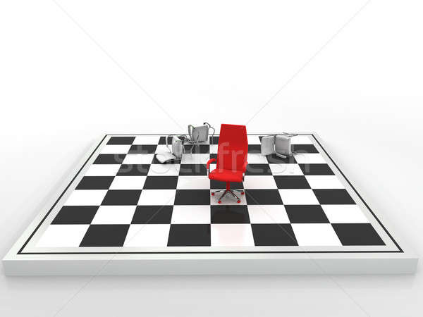 Companheiro Da Xadrez Com Cavaleiro, Checkmate! Imagem de Stock