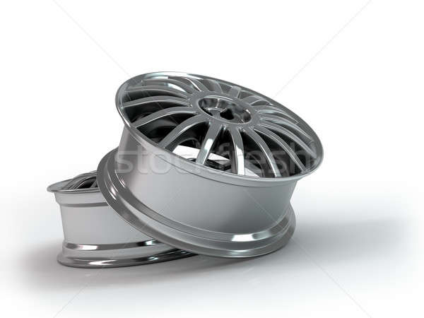 Aluminiu aliaj maşină roti tehnologie Imagine de stoc © AptTone