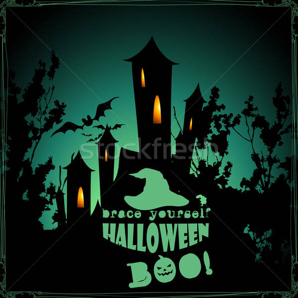 Halloween tradizionale simboli abstract cat design Foto d'archivio © Aqua