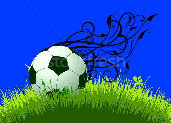 Stock photo: background with ball