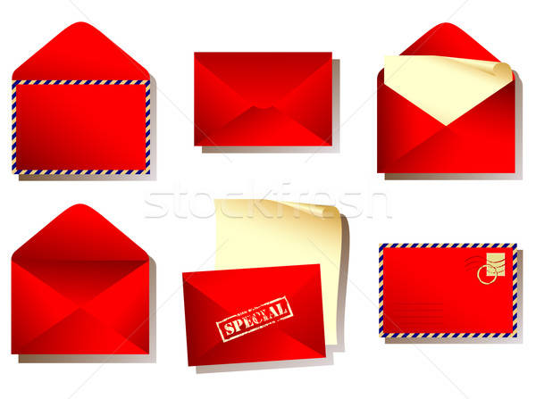 Envelope ilustração útil estilista trabalhar papel Foto stock © Aqua