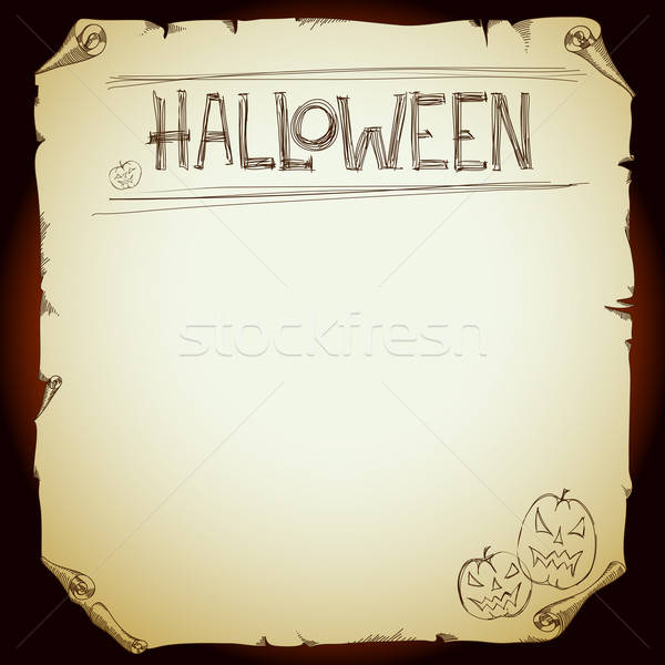 Halloween illustrazione utile designer lavoro carta Foto d'archivio © Aqua