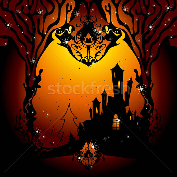 Halloween illustratie nuttig ontwerper werk achtergrond Stockfoto © Aqua