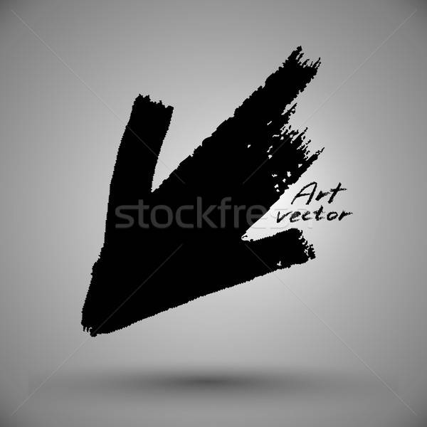 Artă formă negru sageti Imagine de stoc © Aqua