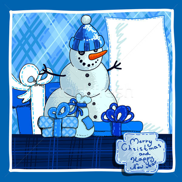 Christmas plaats tekst ontwerp geschenken Stockfoto © Aqua