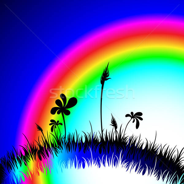 Сток-фото: радуга · иллюстрация · полезный · дизайнера · работу · цветок