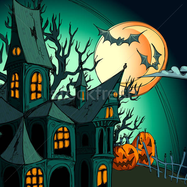 Halloween illustrazione utile designer lavoro cielo Foto d'archivio © Aqua