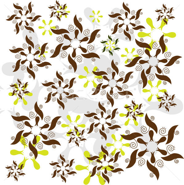 Absztrakt virágmintás minta szerkeszthető vektor formátum Stock fotó © archymeder