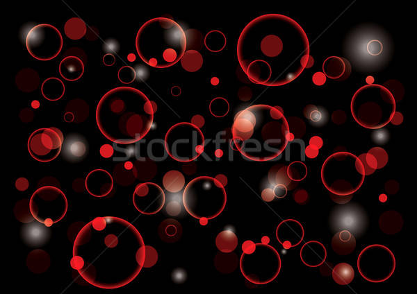 Rojo burbujas vector formato fiesta Foto stock © archymeder