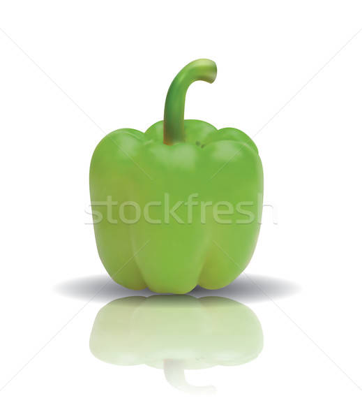 Bell pepper with reflection Stock photo © archymeder