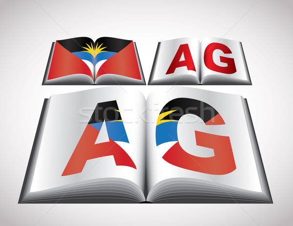 National Flag concept of Antigua and Barbuda Stock photo © archymeder
