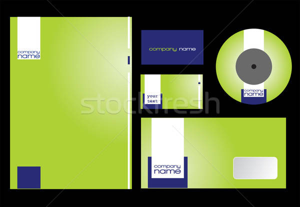 Grünen feststehend Design editierbar Vektor formatieren Stock foto © archymeder